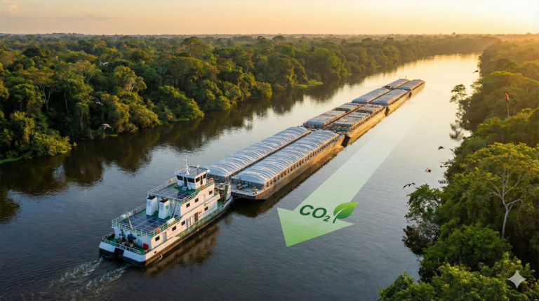 Hidrovias reduzem emissões e se consolidam como modelo de logística sustentável