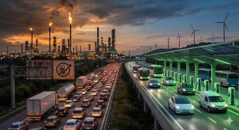 Petróleo caro impulsiona eletrificação da frota no Brasil