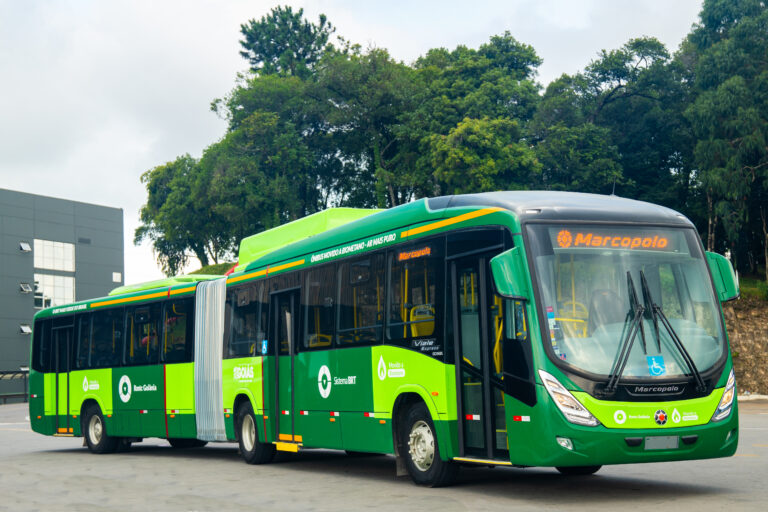 Goiás terá os primeiros ônibus articulados movidos a biometano do Brasil