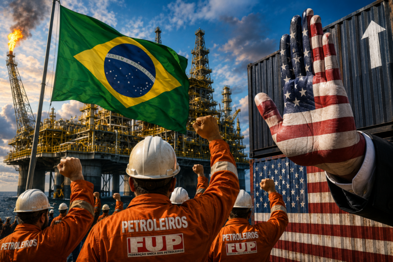 Petroleiros reagem a novo tarifaço dos EUA ao Brasil
