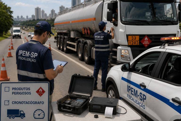 Ipem-SP fiscaliza transporte de produtos perigosos na capital