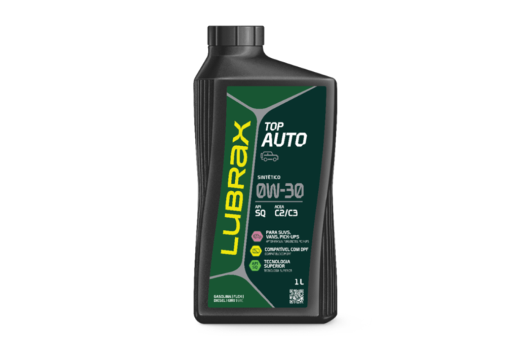 Lubrax amplia portfólio com o novo Top Auto 0W-30 Sintético