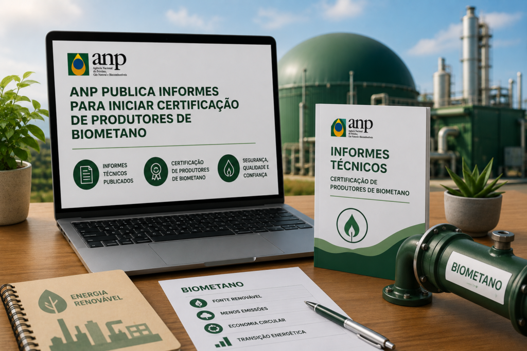 ANP publica informes para iniciar certificação de produtores de biometano