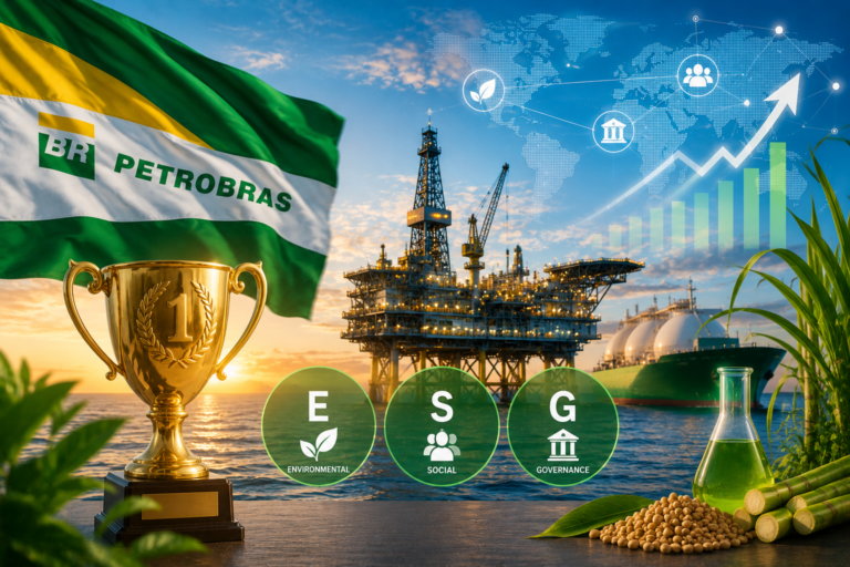 Petrobras lidera ranking ESG de petróleo, gás e biocombustíveis
