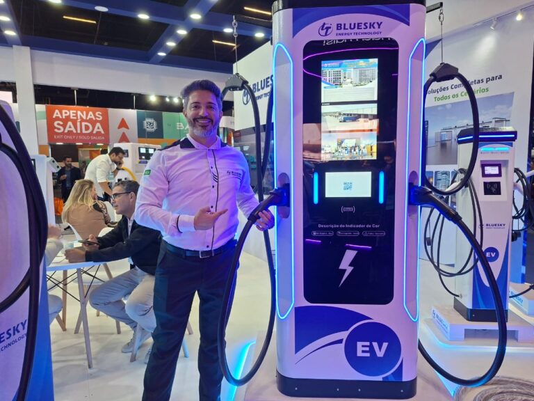 BlueSky estreia na ExpoPostos e mira expansão em eletropostos